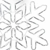 Коледна снежинка Синьо 55.5 x 55.5 x 0.75 см ПВЦ