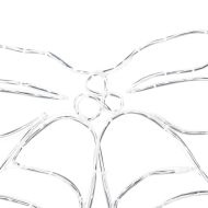 Коледен звънец с 144 LED светодиода Многоцветен 56 x 46 см ПВЦ