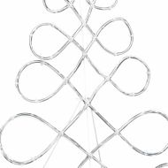 Светлина във форма на коледен бор Многоцветен 80 x 56 см ПВЦ