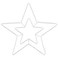 Коледна звезда Студено бяло 51,5 x 50 x 0,65 см Желязо
