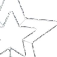 Коледна звезда Студено бяло 51,5 x 50 x 0,65 см Желязо