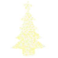 Коледно дърво с 100 LED светодиода Топло бяло 120 cm Акрил