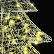 Коледно дърво с 100 LED светодиода Топло бяло 120 cm Акрил