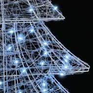 Коледно дърво с 160 LED светодиода Студено бяло 151 cm Акрил