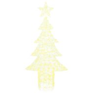 Коледно дърво с 240 LED светодиода Топло бяло 180 cm Акрил