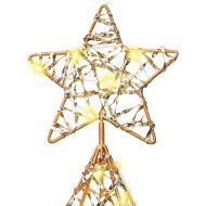 Коледно дърво с 120 LED светодиода Топло бяло 120,5 cm PET