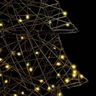 Коледно дърво с 160 LED светодиода Топло бяло 150 cm Ратан