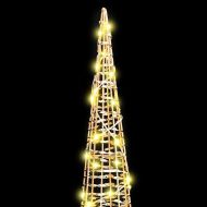 Коледно дърво 3 pcs Топло бяло 20 х 20 х 80 см PET