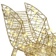 Дядо Коледа, който дърпа шейна Топло бяло PET