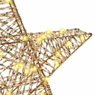 3D звезда с 50 LED светодиода Топло бяло 55 x 52.5 x 9 см PET