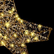 3D звезда с 50 LED светодиода Топло бяло 55 x 52.5 x 9 см PET