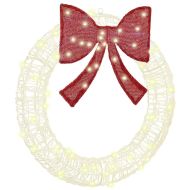 Венец с 60 LED светодиода Топло бяло 76 x 8.5 x 76 см Акрил