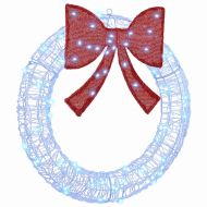 Венец с 60 LED светодиода Синьо 76 x 8.5 x 76 см Акрил