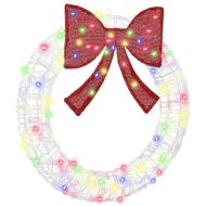 Венец с 60 LED светодиода Многоцветен 76 x 8.5 x 76 см Акрил