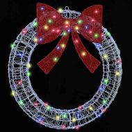 Венец с 60 LED светодиода Многоцветен 76 x 8.5 x 76 см Акрил