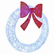 Венец с 80 LED светодиода Синьо 92 x 9.5 x 92 см Акрил