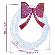 Венец с 150 LED светодиода Студено бяло 120 cm Акрил