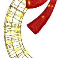 Венец с 60 LED светодиода Топло бяло 75 cm PET