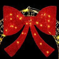 Венец с 60 LED светодиода Топло бяло 75 cm PET