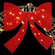 Венец с 80 LED светодиода Топло бяло 90 cm PET