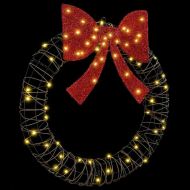 Венец с 60 LED светодиода Топло бяло 75 cm Ратан