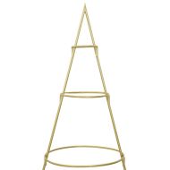 Метално коледно дърво Златист 180 cm Прахово покритие стомана