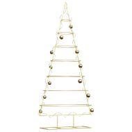 Метално коледно дърво Златист 210 cm Прахово покритие стомана