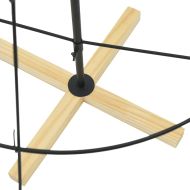 Коледно дърво с конус с поставка Черно 150 cm Стомана