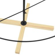 Коледно дърво с конус с поставка Черно 180 cm Стомана