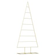 Метално коледно дърво Златист 180 cm Прахово покритие стомана