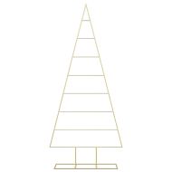 Метално коледно дърво Златист 180 cm Прахово покритие стомана