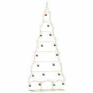 Метално коледно дърво Златист 210 cm Прахово покритие стомана