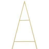 Метално коледно дърво Златист 210 cm Прахово покритие стомана