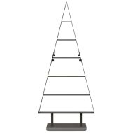 Метално коледно дърво с поставка Черно 90 cm Стомана