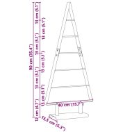 Метално коледно дърво с поставка Черно 90 cm Стомана