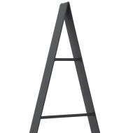 Метално коледно дърво с поставка Черно 125 cm Стомана