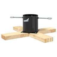 Статив за коледно дърво 1.73 Черно 50 x 50 x 16 cm