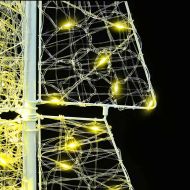 Коледно дърво с 100 LED светодиода Топло бяло 120 cm Акрил