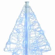 Коледно дърво с 100 LED светодиода Студено бяло 120 cm Акрил