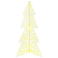Коледно дърво с 160 LED светодиода Топло бяло 150 cm Акрил