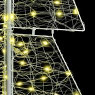 Коледно дърво с 240 LED светодиода Топло бяло 180 cm Акрил