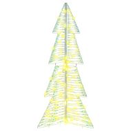 Коледно дърво с 100 LED светодиода Топло бяло 120 cm PET