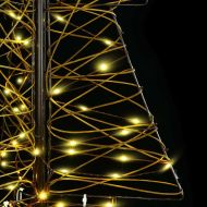 Коледно дърво с 160 LED светодиода Топло бяло 150 cm Ратан