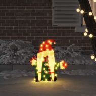 Осветен гном Топло бяло 71 x 64 см Тъкана от ламе