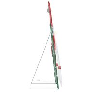 Осветен гном Топло бяло 71 x 64 см Тъкана от ламе