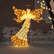 Светещ ъгъл Топло бяло 116 x 29 x 158.5 см Полиестер