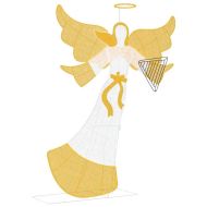 Светещ ъгъл Топло бяло 116 x 29 x 158.5 см Полиестер