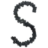 Коледна гирлянда с топки Черно 186 см Полистирен