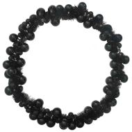 Коледна гирлянда с топки Черно 186 см Полистирен