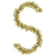 Коледна гирлянда с топки Златист 186 см Полистирен